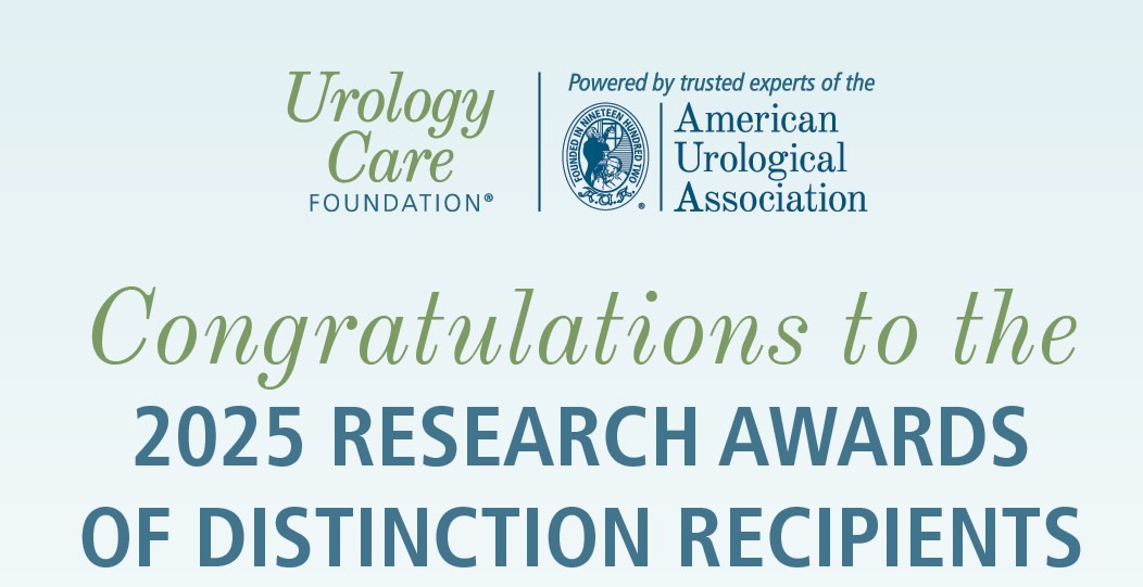 Urology Care Foundation Announces 2025 Research Awards of Distinction