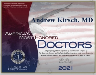 Andrew Kirsch Americas most honored doctors