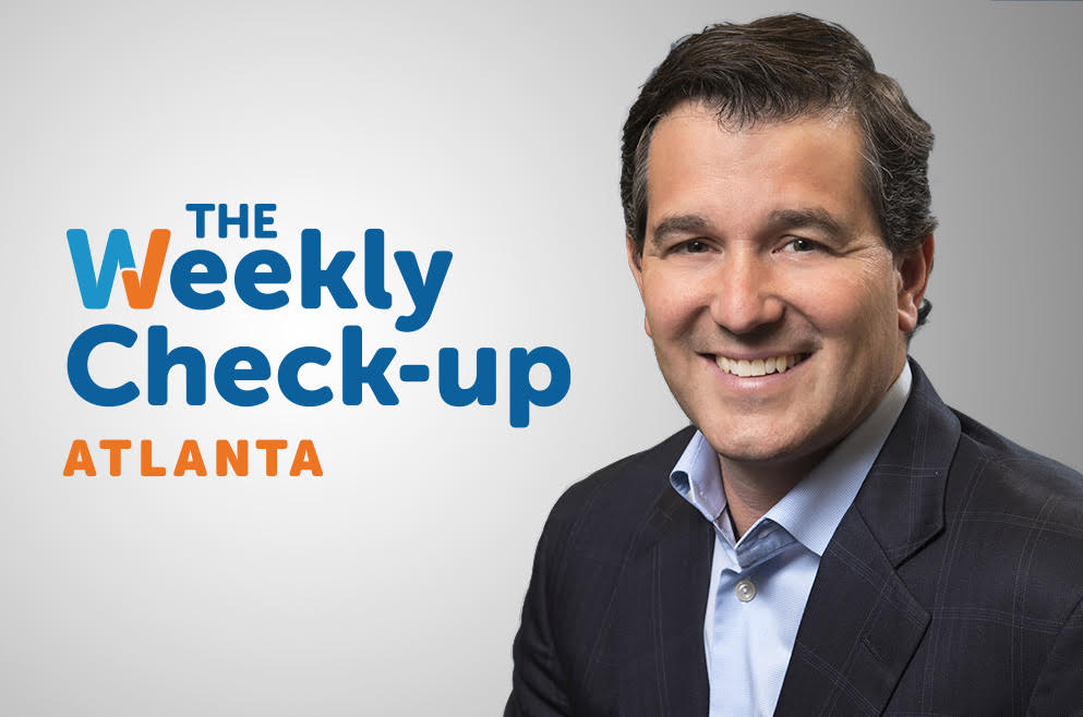 The Weekly Check-Up Atlanta logo and a headshot of Dr. Daniel Canter